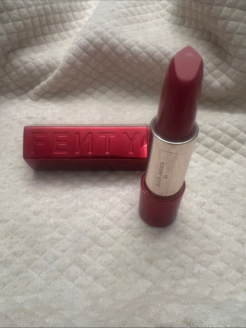 New Fenty Lipstick Color Kissin Kutie #15